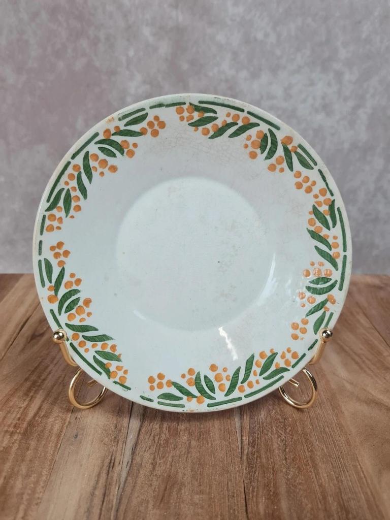 Sous - tasse ancienne Hbcm modèle Mimosa 🌿🟠