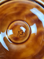 Superbe lot vintage : 12 assiettes à huîtres + grand plat Sarreguemines