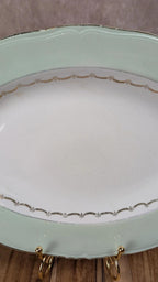 Superbe plat ancien L’amandinoise – modèle Cafés Nico