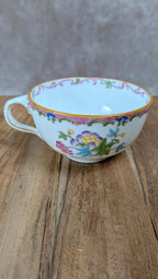 Tasse et soucoupe anciennes Minton England – décor floral & liseré or