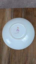 Tasse et soucoupe anciennes Minton England – décor floral & liseré or