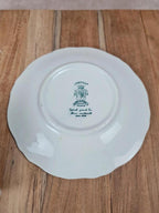 Tasse et sous - tasse vintage Kg Lunéville – modèle The Cottage bleu