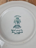 Tasse et sous - tasse vintage Kg Lunéville – modèle The Cottage bleu