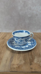 Tasse & soucoupe Lunéville spécial Grand Feu