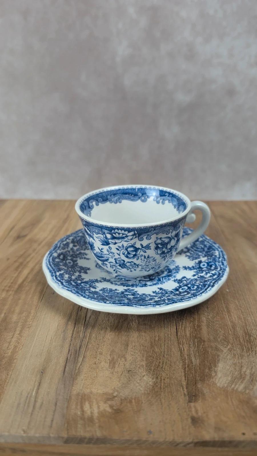 Tasse & soucoupe Lunéville spécial Grand Feu