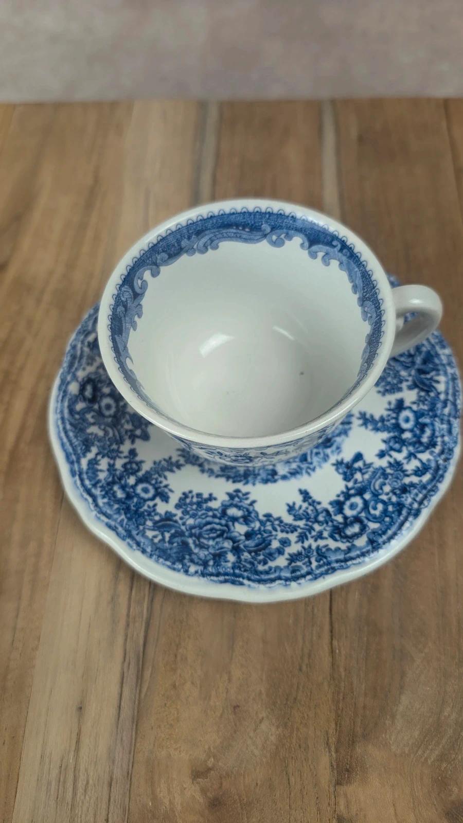 Tasse & soucoupe Lunéville spécial Grand Feu