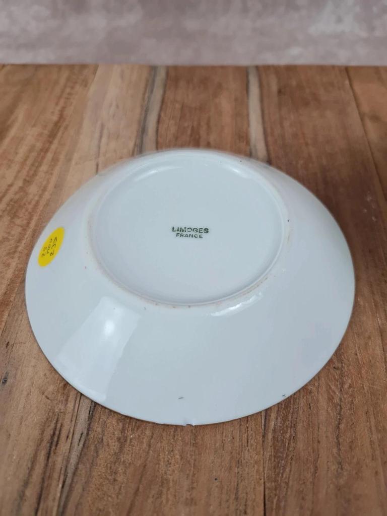 Tasse & sous - tasse en porcelaine – décor doré – mélange Limoges & Sologne 💛