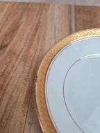 Tasse & sous - tasse en porcelaine – décor doré – mélange Limoges & Sologne 💛