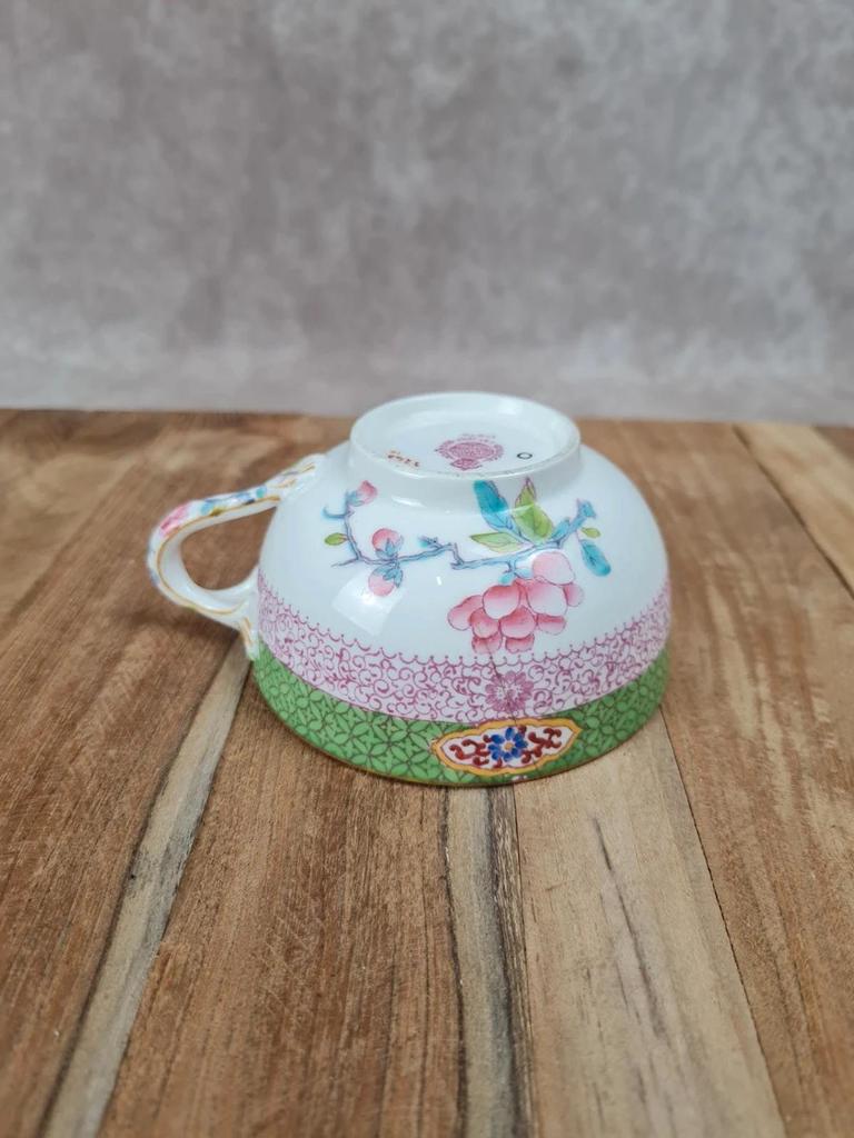 Tasse & sous - tasse Minton – décor floral chinois 🌸🐦