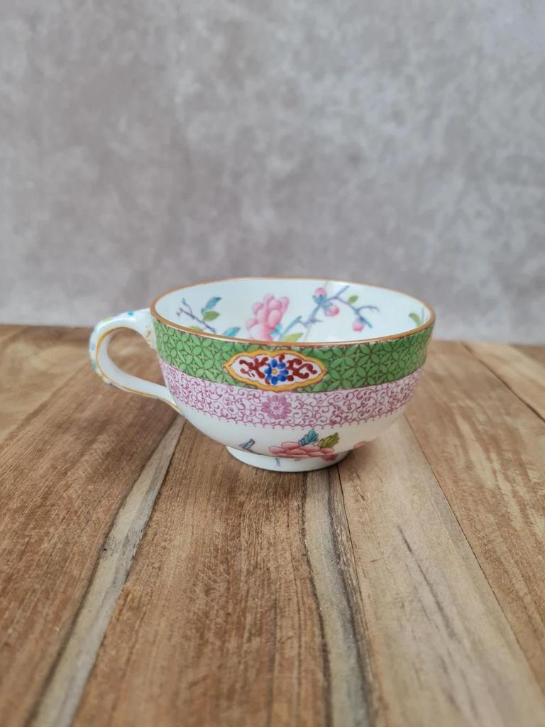 Tasse & sous - tasse Minton – décor floral chinois 🌸🐦