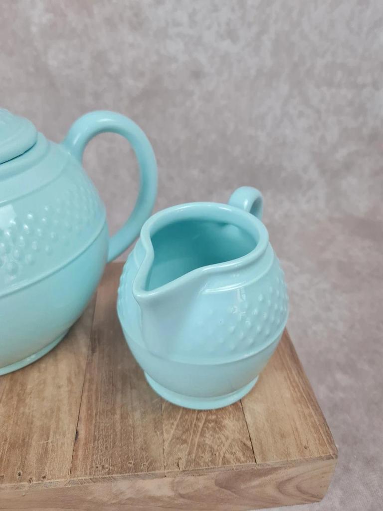 Théière & pot à lait « Grain de riz » Geneviève Lethu