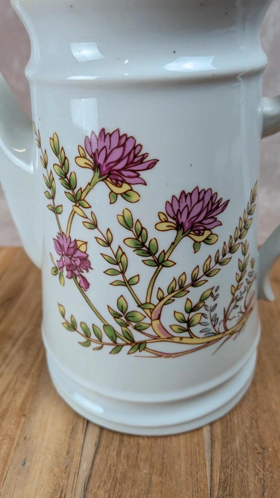 Théière vintage en porcelaine – Fabriquée en Corée