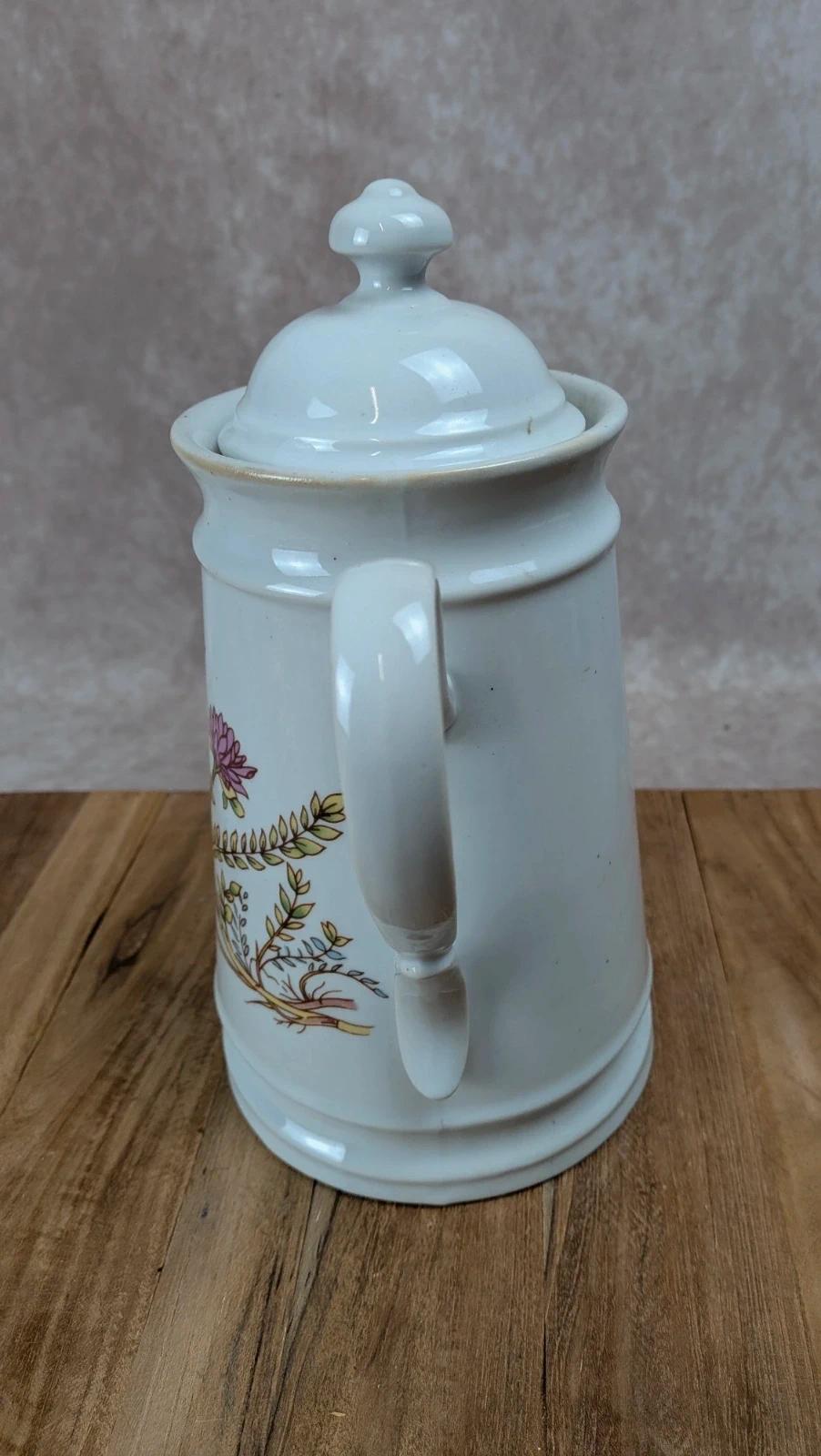 Théière vintage en porcelaine – Fabriquée en Corée