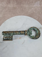 🔑 Tire - bouchon décoratif en forme de clé ancienne – métal patiné