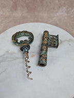 🔑 Tire - bouchon décoratif en forme de clé ancienne – métal patiné