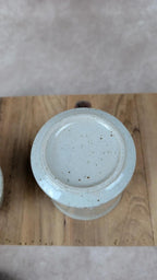 Tisanière vintage en grès avec filtre intégré – Motif fleuri 🌿💙
