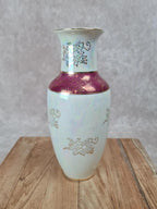 Vase ancien en porcelaine nacrée décor scène galante 🎻🌸