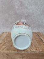 Vase ancien en porcelaine nacrée décor scène galante 🎻🌸