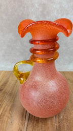 Vase en verre soufflé style Murano