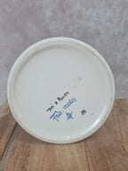 Vase faïence Desvres signé Maryse Rigaut 🎨 décor Rouen peint main