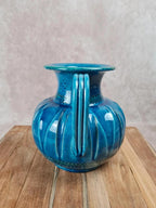 Vase italien vintage bleu – attribué à Aldo Londi pour Bitossi – années 50/60