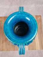 Vase italien vintage bleu – attribué à Aldo Londi pour Bitossi – années 50/60