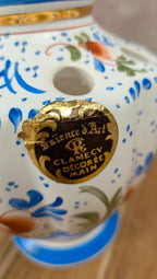 Vase pique - fleurs Faïence d’art Clamecy