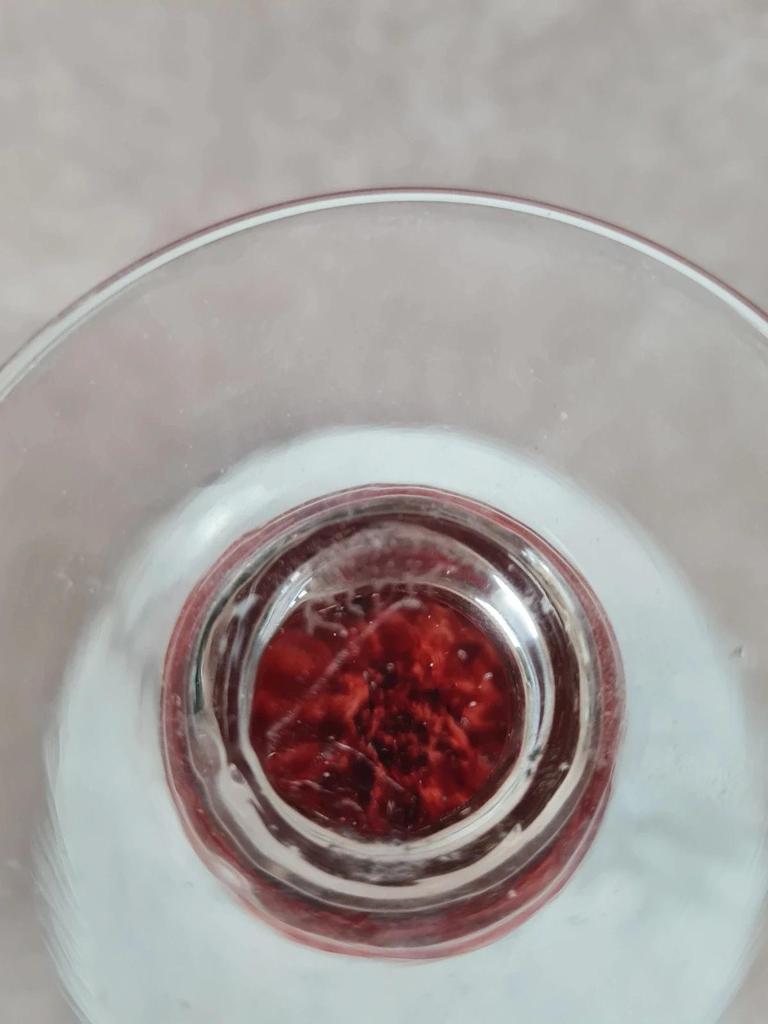 🏺 Vase soliflore en verre soufflé bullé – signé Riom