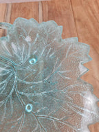 🍃 Vide - poche vintage en verre – Feuille de vigne
