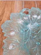 🍃 Vide - poche vintage en verre – Feuille de vigne