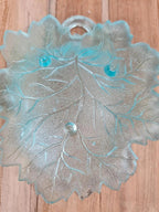 🍃 Vide - poche vintage en verre – Feuille de vigne